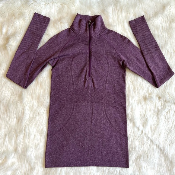 Lululemon 🍋Light Purple Half Zip Pullover size 6 - Picture 2 of 12